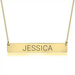 bar pendant engraved name