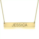 bar pendant engraved name