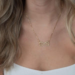 Personalized infinity initials necklace