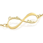 Infinity Bracelet with Two Names