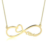 Infinity Heart Name Necklace.