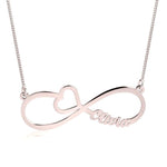 Infinity Heart Name Necklace.