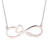 Infinity Heart Name Necklace.
