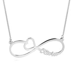 Infinity Heart Name Necklace.