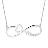 Infinity Heart Name Necklace.