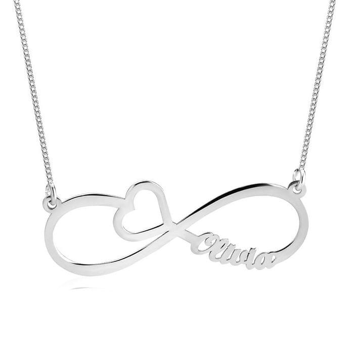 Infinity Heart Name Necklace.