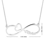 Infinity Heart Name Necklace.