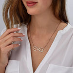 Infinity Double Name Heart Necklace