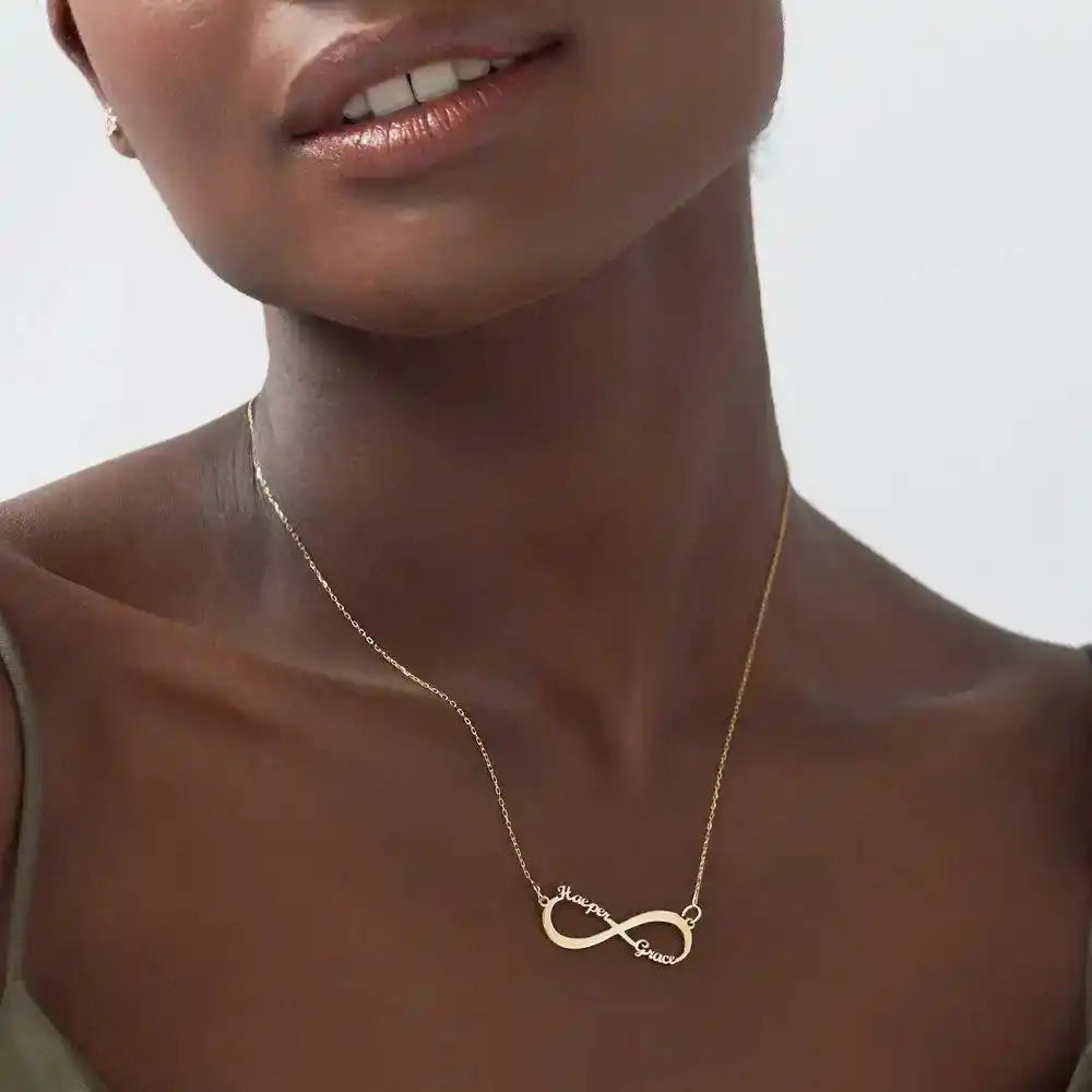 Infinity Necklace with Two Names