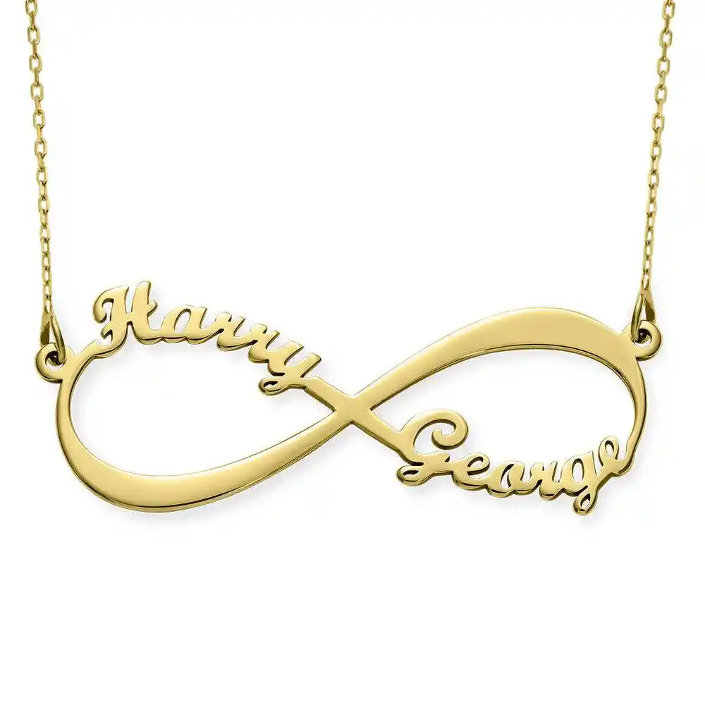 Infinity Necklace with Two Names