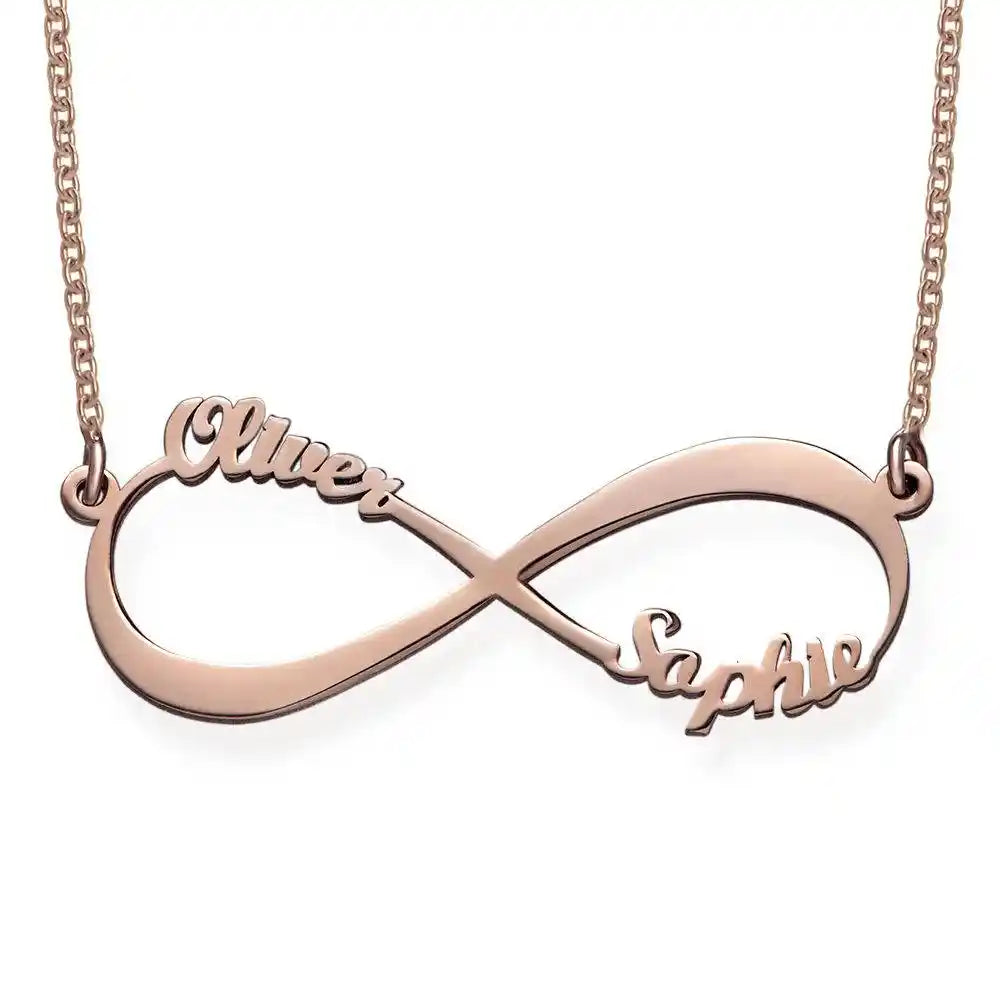 Infinity Necklace with Two Names