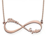 Infinity Necklace with Two Names