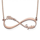 Infinity Necklace with Two Names
