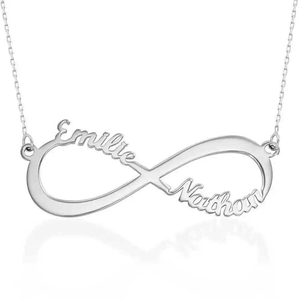 Infinity Necklace with Two Names
