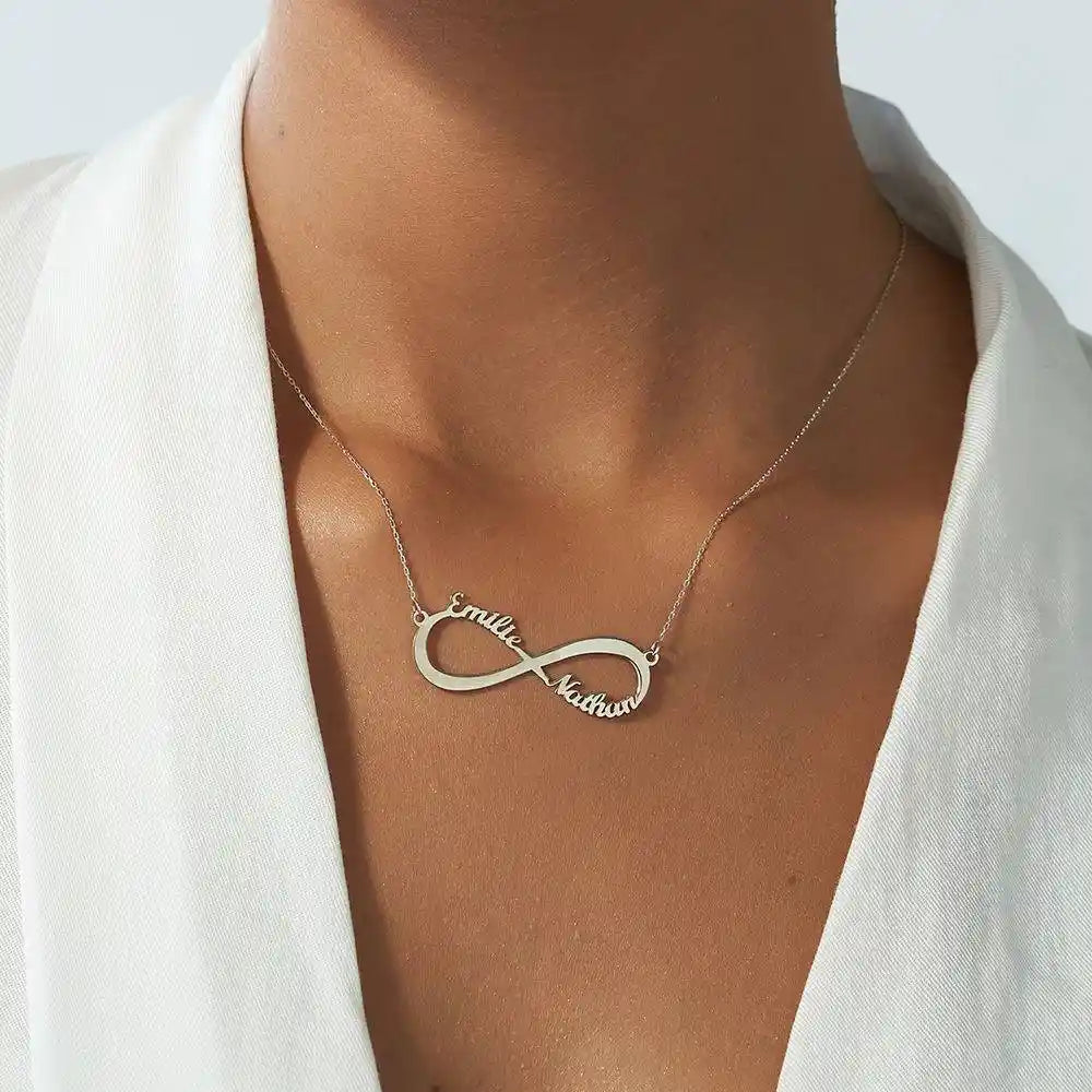 Infinity Necklace with Two Names