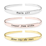 Inspirational Engraved Bangle