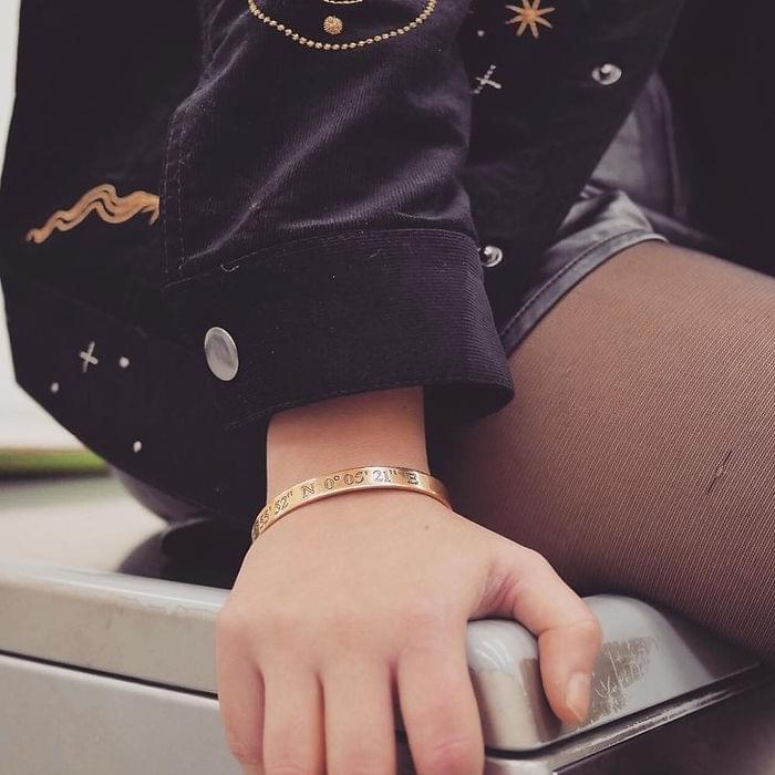 Longitude and Latitude Bracelet
