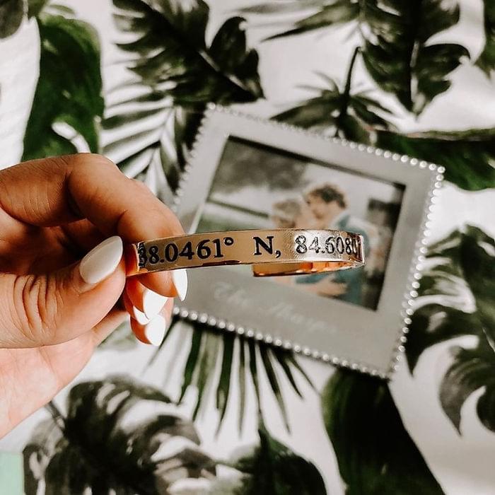 Custom Coordinates Bracelet
