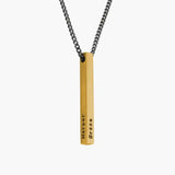 Personalized 3D Bar Name Necklace for Men