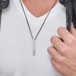 Personalized 3D Bar Name Necklace for Men