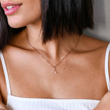 Personalized Initial Necklace With Diamond