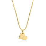 Heart Initial Necklace