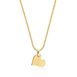 Heart Initial Necklace