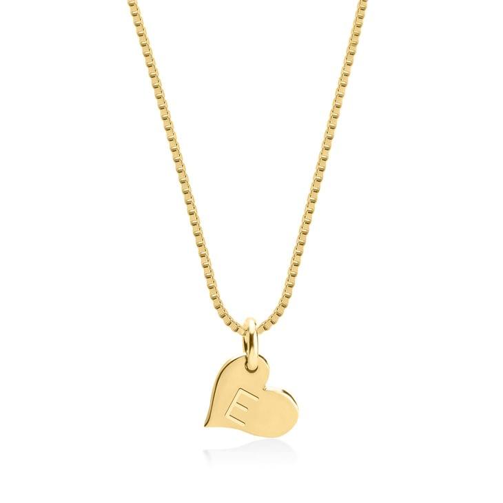Heart Initial Necklace