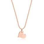 Heart Initial Necklace