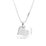 Heart Initial Necklace