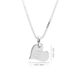 Heart Initial Necklace