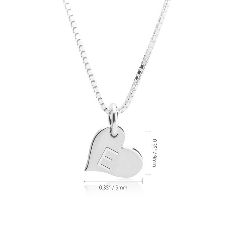 Heart Initial Necklace