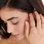 Personalized Name Ring With Birthstone