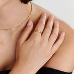 Personalized Name Ring With Birthstone