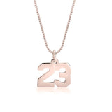 Rose gold Number Necklace