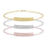 Personalized Roman Number Bracelet