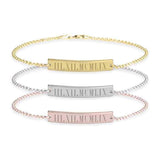 Personalized Roman Number Bracelet