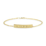 Personalized Roman Number Bracelet