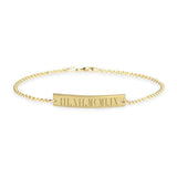 Personalized Roman Number Bracelet