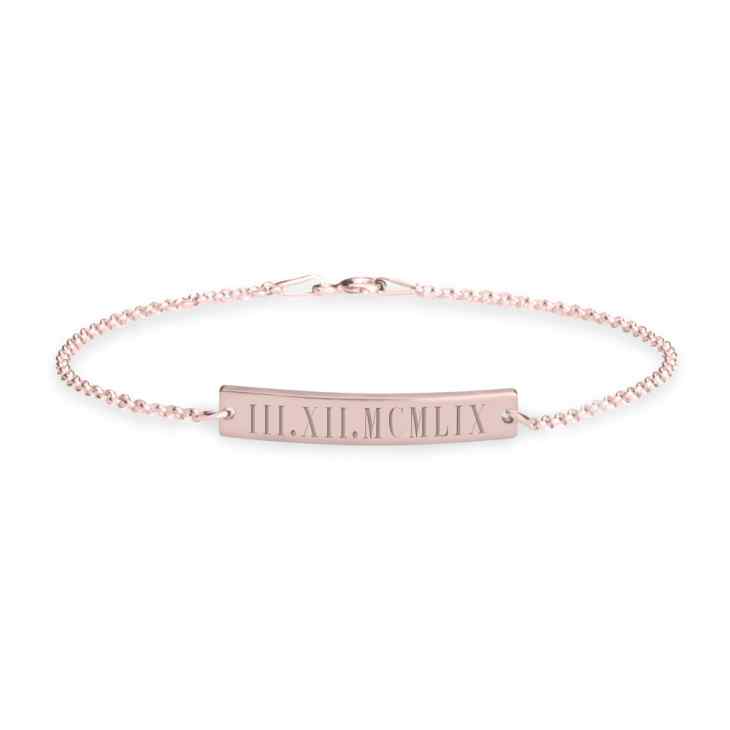 Personalized Roman Number Bracelet