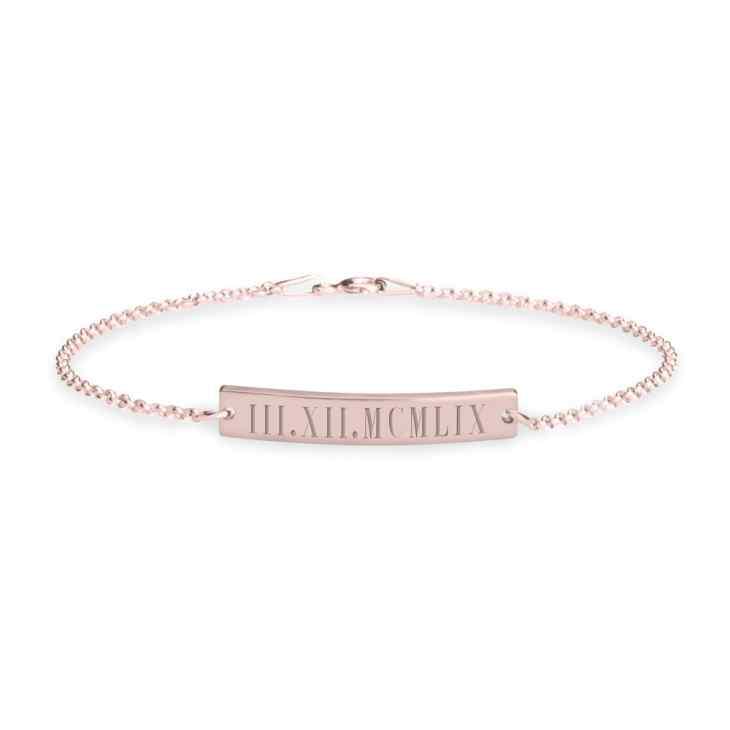 Personalized Roman Number Bracelet
