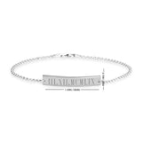Personalized Roman Number Bracelet