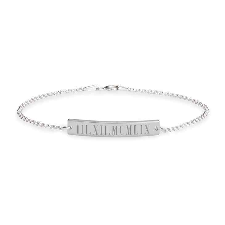 Personalized Roman Number Bracelet