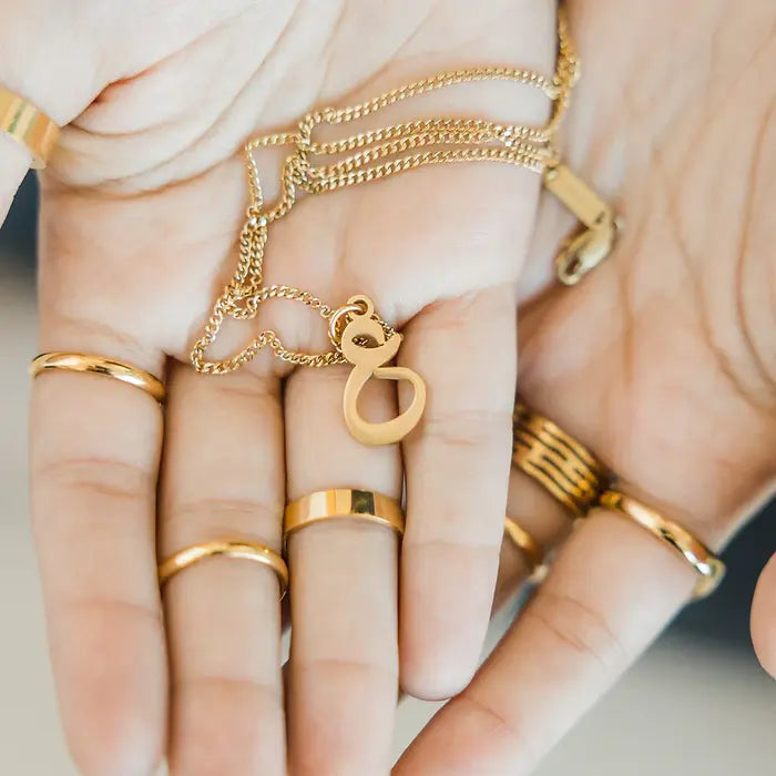 Personalized Arabic Initial Necklace