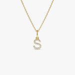 Cubic Zirconia Initial Necklace
