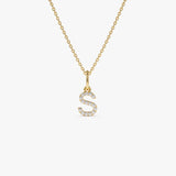 Cubic Zirconia Initial Necklace
