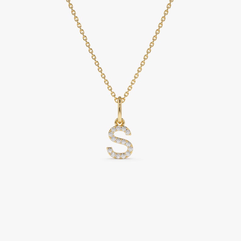 Cubic Zirconia Initial Necklace
