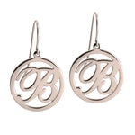 Cut Out Initial Dangling Earrings
