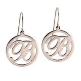 Cut Out Initial Dangling Earrings
