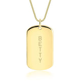 Personalized Dog-Tag Name Necklace